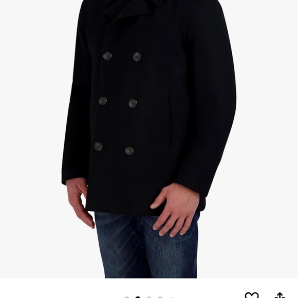 Nautica Men’s Classic Double Breasted Peacoat - Picture 4 of 10
